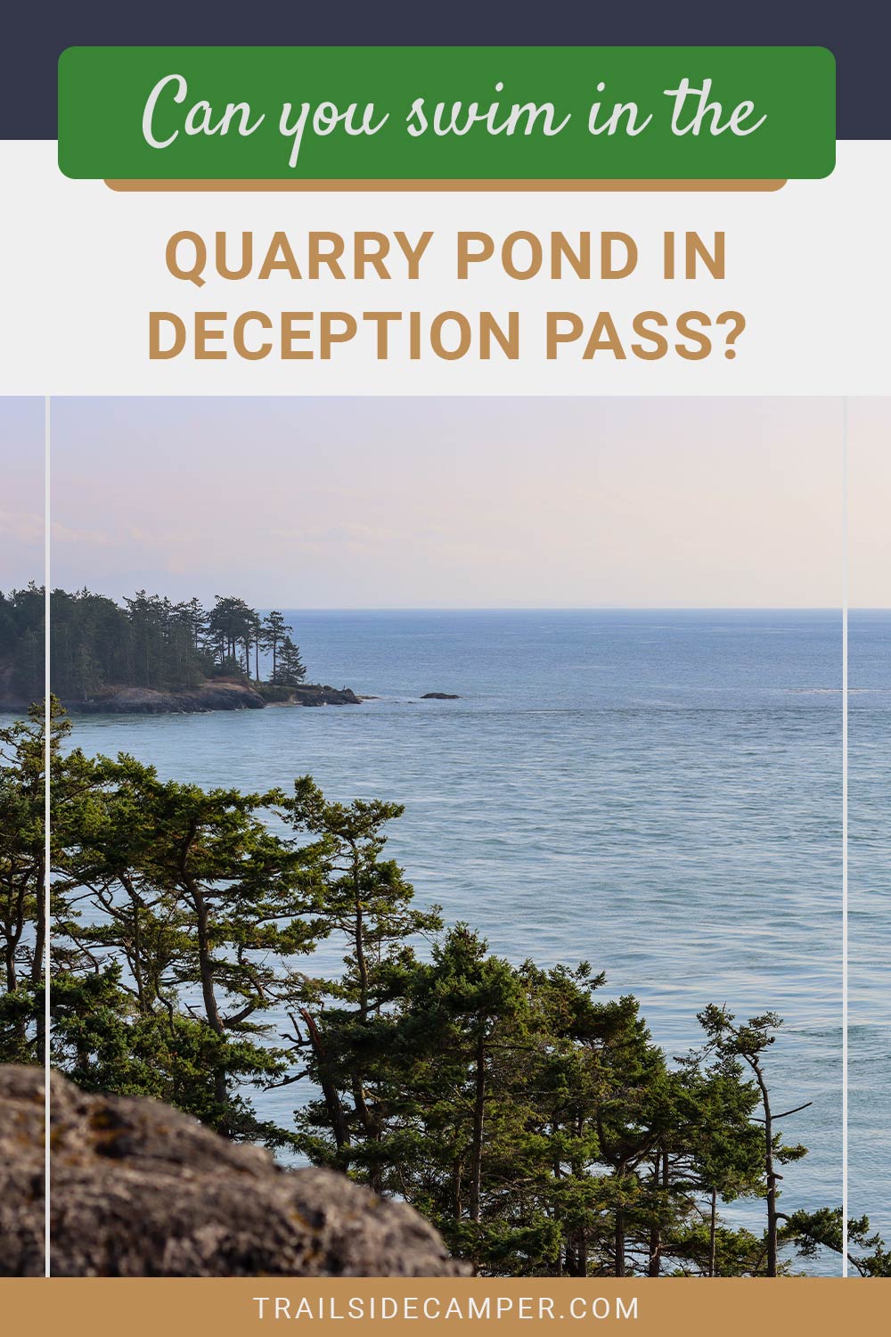 Can you swim in the Quarry Pond in Deception Pass?